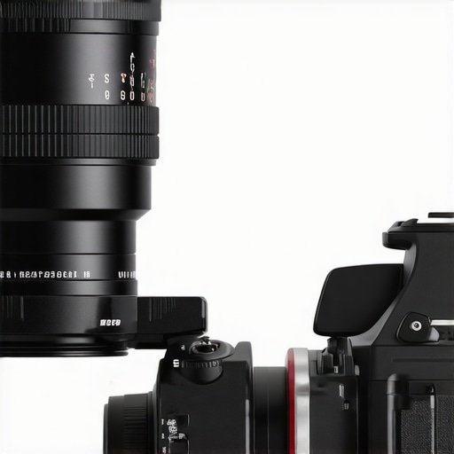 Close-up view of a professional cine zoom lens mounted on a cinema camera, highlighting optical precision and mount intricacies.