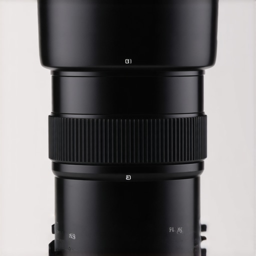 Close-up of a professional cine zoom lens highlighting coatings and mount interface