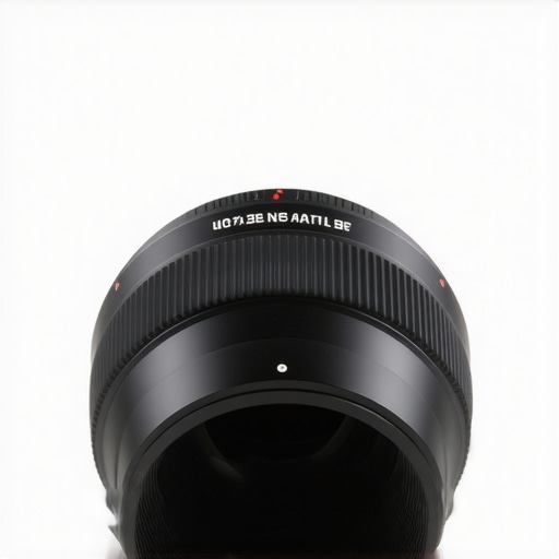 Close-up of a professional cine lens adapter attached to a camera showing precision machining and build quality