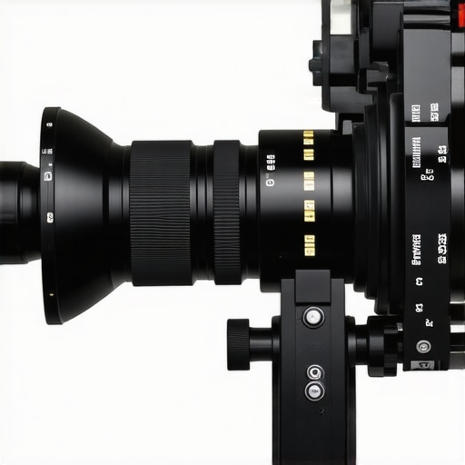 A professional filmmaker tightening a cine lens mount with tools, showing stability enhancements.