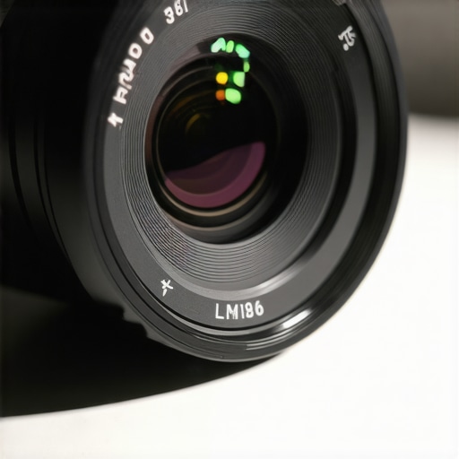 Detailed close-up of a professional lens being cleaned with tools, emphasizing maintenance importance.