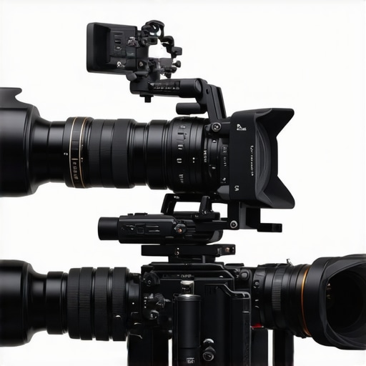 Camera rig with cine lenses and adapters ready for sports filming in 2026.